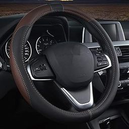 MAPPLE CREATION Auto Car Steering Wheel Cover Customized for Toyota Cars SUV with 14 1/2 inches-15 inches Outer Diameter, Anti -Slip and Comfort Grip Car Interior Accessories-image-12