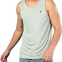 TECHNOSPORT Men's Self Design Slim Fit Sleeveless Vest for Gym, Workout & Sports with Antimicrobial Properties-image-73