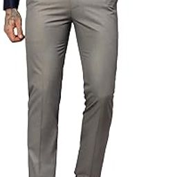 Men Self Design Non Pleated Regular Fit Mid Rise Formal Trousers for Men | Formal Pants for Men | Formal Wear Regular Fit Trousers for Men (P_MTRF00206)-picture-44