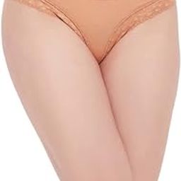 Women's Lace Low Waist Bikini Panty in Peach-image-24