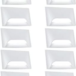 MAQON Italic 3&4 Modular Western LED Foot Light Convertible Under Cabinet Light, Soft White Outdoor Deck Wall Recessed Foot Stair Nosing Light (White, Pack of 10)-image-17