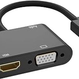 Aorz HDMI to VGA Adapter - Dual Display Splitter Converter With Charging and Audio Cables for PC, Laptop, Ultrabook, Raspberry Pi-picture-21