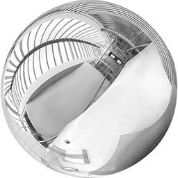 Gogogmee Stainless Steel Gazing Ball for Gardens Polished Mirror Reflective Globe 12-inch Outdoor Decor for Garden Landscaping-image-64
