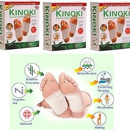 Kinoki Cleansing Detox Foot Patches 30 Adhesive Pads Kit Natural Unwanted Toxins-image-16