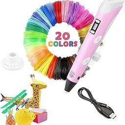Magicwand 3D Pen with LCD Display【10 Metres Each 20 Filaments & 3 Metres Each 3 Filaments Extra 】【with USB】【Pack of 1】-21