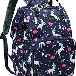 Motherly Elegant Diaper Bag for Mothers for Travel with Warranty, Maternity Bag for Newborn Baby, Mothers Travelling Bag, Multipocket Water Resistant Baby Bag, Hospital Bag for Moms (Unicorn Blue)-image-74