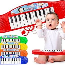 Zest 4 Toyz Baby Piano Multi-Function Electronic Keyboard Piano Musical Toys for Babies - Red-68
