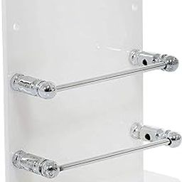 Virth® Acrylic White Single Cell Phone Stand with Charging Holder Wall Mounted AC & TV Remote Holder-image-89
