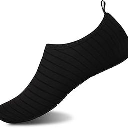 Womens and Mens Water Shoes Barefoot Quick-Dry Aqua Socks For Beach Swim Surf Yoga Exercise (TW.Black, M)-image-70