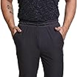Men's Athletic Jogger Sweatpants, Dark Grey, Elastic Waistband, Cargo Pockets, Tapered Leg-picture-12