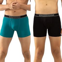 Mens Cotton Rib Trunks (Pack of 2)-image-8