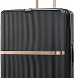 X MM Minter 69 CM Medium Expandable Check-in Polycarbonate (PC) Hard 8 Wheels Spinner Luggage/Suitcase/Trolley Bag for Travel (Black)-image-1