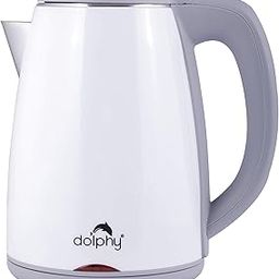 Dolphy 1.2 Liter Electric Kettle - 304 Stainless Steel + ABS Cordless Tea Kettle 1800W with Auto Shut-Off, Dry-Boiling Protection-image-4