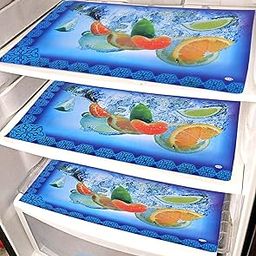 Kuber Industries PVC Laminated 6 Pieces Reversible Fridge Drawer Mats (CTKTC7061, Multicolour)-image-52