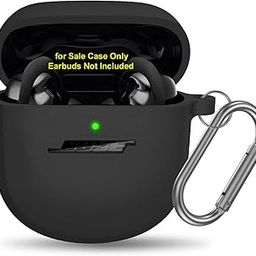 Zitel® Case Compatible with Bose QuietComfort Ultra Earbuds 2023 - Hollow Out Design Silicone Case Cover - Black-image-6