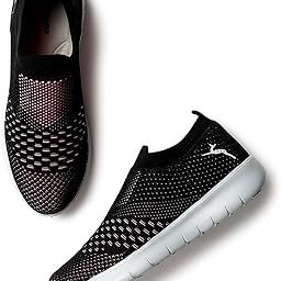 marc loire Women's Lightweight Athleisure Knitted Active Wear Slip-On Casual Shoes-picture-41