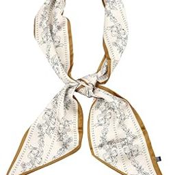 Neck Scarf for Women Elegant Floral Necktie Scarf for Women Ribbon Scarf Ice Silk Polyester Decorative Twilly Scarf for Handbag Gift for Women Mother' Day Gift, 30x150cm-18