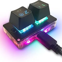 MOTOSPEED K2 OSU Hot Swap Game Keyboards USB Wired RGB Mechanical Keypad with 2 Fully Programmable Keys Brown Switches（Black）-54