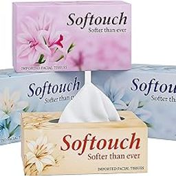 Softouch Face Tissue Paper Box 100 pull 200 Sheet Each Box- Set of 4-13