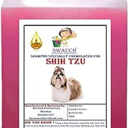 swacch Shih Tzu Dog Shampoo I Puppy Safe Shampoo I pH Balanced I Shine and Smooth Hair I Dog Shampoo 5 Litre Rose-image-61