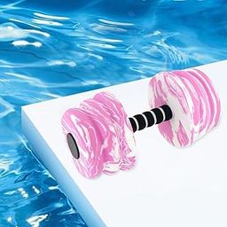UJEAVETTE Aquatic Dumbbell Bar Pool Fitness Professional Water Aerobic for Female Male Pink White-image-73