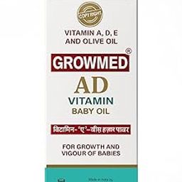 AD Vitamin Baby Oil with Vitamins A, D, E and Olive Oil, By Growmed, Pack of 2×200g-image-32