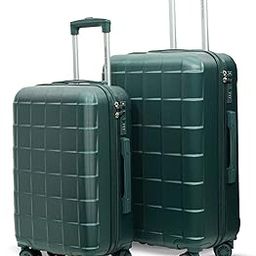 Tourisblend ABS Cabin & Check-in Trolley Bags for Travel Set of 3/2 Large Medium Small Luggage Suitcase Bags with 360° Double Spinner Wheels (2, Dark Green)-14
