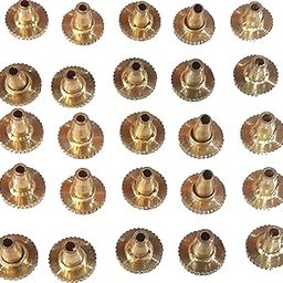 Tip Top Metal Finish Earring & Stud Back Stoppers | Secure Fit for All Earring Types | Pack of 100-20