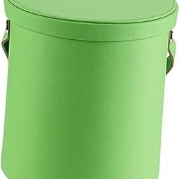 bnf® PU Leather Car Trash Can 1.5 L Container Comfortable Grip Handle Garbage Can Green|Home & Garden|Household Supplies & Cleaning|Trash Cans & Wastebaskets-image-99