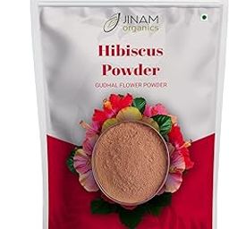 Jinam Organics Hibiscus Powder (Gudhal Ka Phool) 50 grams | 100% Pure & Natural | Edible Grade | For Hair Care, Skin Care, and Oral Consumption-32
