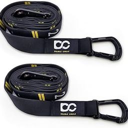 Double Circle Quick Adjust Numbered Straps for Gymnastic Rings - Carabiner Hook System and Exercise Videos Guide for Full Body Workout, Cross-Training, and Home Gym (Straps Only)-10