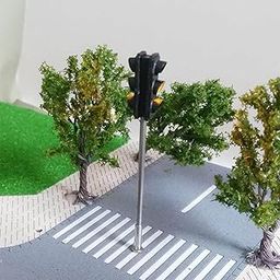 FASHIONMYDAY Miniature Traffic Signal Light Model Realistic Design LED Light for Diorama | Toys & Hobbies | Model Railroads & Trains | HO Scale | Parts & Accessories | Lamps & Lights-1