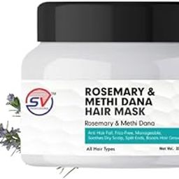 Rosemary Hair Mask, For Damaged and Weak Hair, With Mathi dana + Rice water, Repair Mask |Dry Hair Mask Provides Deep Conditioning & Strength | 200ml-image-68
