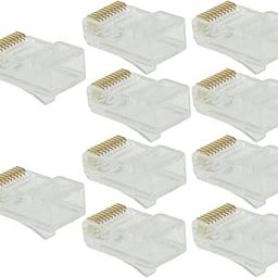 Ubervia® 10pc RJ50 Keystone Jack Module Network Connector Enternet Module Clear-27