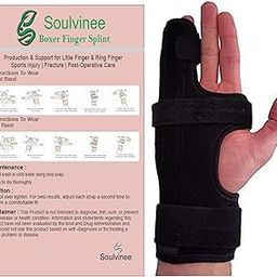 GoodsHealthShop Boxer Finger Splint - Metacarpal Finger Splint Right Removable Splint for Boxer Fracture - Little and Ring Finger Protection - Fits Left or Right Hand (Large)-image-21