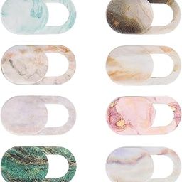 8PCS Laptop Camera Cover Slide, Marble Webcam Cover Slide Phone Camera Cover, Ultra-Thin Computer Camera Cover Slide Blocker Slider Privacy Cover for Laptop Desktop PC Tablet(Marble)-image-66