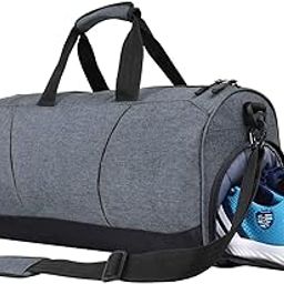 Polyester Sports Duffel Gym Bag For Men's, Women's With Wet Pocket And Shoe Compartment (Dark Grey 32L), 9 Cm-22