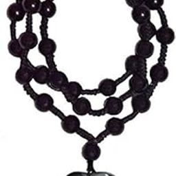Heart Shaped Black Beaded Necklace for Men & Women | Unisex Boho Style Acrylic Chain | Minimalist Fashion Jewelry for Casual Wear, Party & Gift Occasions-image-62