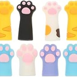 IQS Enterprise 10 pcs cat paw pencil cap | Pen Case for Pencil Lid | Tip Protector Cover Shield Extender Holder | pencil cap for Stationery, office, school (cat shape pencil cover)-image-98