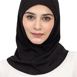 Premium Cotton Hijab Scarf Full Coverage Islamic Head Wrap/Safety Mask for Girls Women-image-99