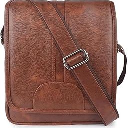 Stylish PU Synthetic Leather Men's Sling Bag Cross Body Travel Office Business messenger-image-20