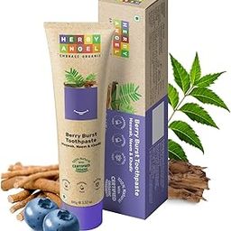 HERBY ANGEL Baby Toothpaste Berry Burst - Herbal Kids Oral Care Toothpaste With Neem, Khadir & Meswak - Promotes Strong Teeth & Healthy Gums For Toddlers & Babies 12 Months & Above - 100 Gm-29