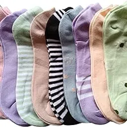 neobaby Women's Multicolor Ankle Socks – Odor-Free, Stylish & Comfortable for Casual and Sports Wear (Pack of Multi-Designs)-picture-4