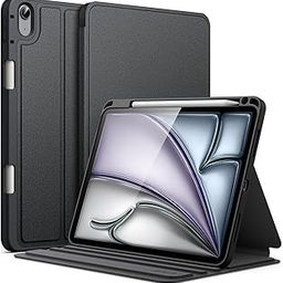 JETech Cover Case for iPad Air 11-Inch M3/M2 (2025/2024), iPad Air 5/4 (2022/2020 5th/4th 10.9-Inch) with Pencil Holder, Slim Folio Stand Protective Tablet Cover, Multi-Angle Viewing (Black)-image-69