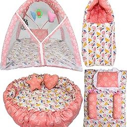 Toddylon Newborn Gift Pack Set – Baby Products All New Born Combo for 0–6 Months | Combo for Newborns (Pink)-image-94
