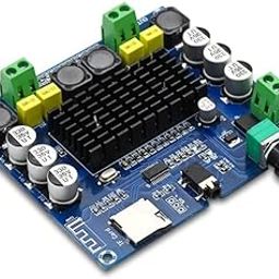 IDUINO 2 x 100W Bluetooth 5.0 TDA7498 digital Power amplifier board Stereo Audio AMP Module Support TF Card AUX XH-A105-image-84