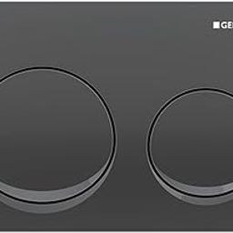 Geberit Flush Plate | Alpha 20 series | 115.040.QC.3 |2 years warranty | Front Actuation Dual Push Plate for Geberit Concealed Tank | Compatible with Concealed Tank (Round) (Black Chrome)-image-14