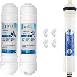 JUREK Water Purifier Ro Carbon Filter, Sediment Filter and 100 GPD Membrane Inline Set | Compatible with RO/UV/UF Water Purifier Systems-13