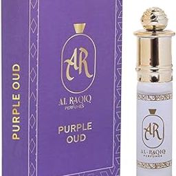 AL-RAQIQ Purple Oud Attar, Sweet & Floral Fragrance Unisex Non-Alcoholic Long Lasting Attar for Men & Women - 6Ml-image-98