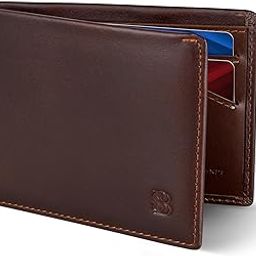 Mens Slim Bifold Wallet RFID Blocking Minimalist Front Pocket Full Grain Leather Wallets for Men - Thin & Stylish (Melted Chocolate Elite)-picture-38